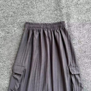 ROK CARGO KNIT SAKU KANAN KIRI TERMURAH / ROK PANJANG WANITA MUSLIMAH  JUMBO