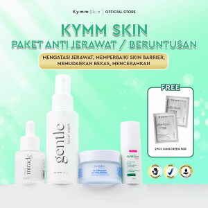 [5pcs] KYMM SKIN Anti Acne Package | Perawatan Facial Wajah Treatment Berjerawat Noda Hitam Pencerah Muka