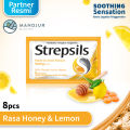 Strepsils Honey Lemon Flavor Sachet - Peremen Pelega Tenggorokan. 