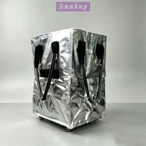 Specool® Large-capacity Foldable Shopping Bag with Detachable Wheels Thickened Thermal Insulation Shopping Trolley