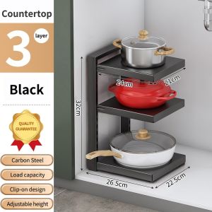 Kitchen Rack Rak Bawah Multifunctional Foldable Side Dish Tray Stackable Food Plate Rack Serving Organizer Platter