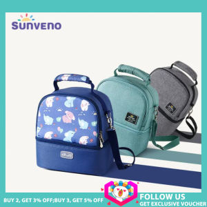 Sunveno Multifunction Diaper Bag Large Capacity Mommy Backpack Waterproof Travel Nappy Bag Quilted Fashion Maternity Bag