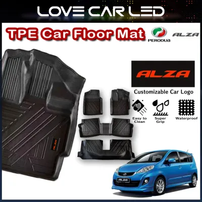 TPE Floor Mat 100% Fit Carpet Alza Veloz Myvi Bezza Iriz Saga vvt blm flx fl Vios Persona X50 X70 S70 Jaecoo J7 DMAX