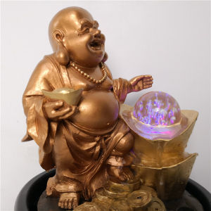 Tượng Phật Di Lặc Kết Hợp Thác Nước Phong Thủy Tài Lộc Trang Trí Nhà Cửa