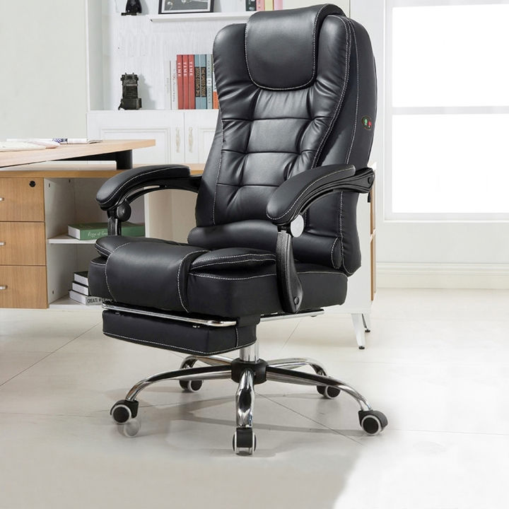 IF Office Chairs Pu Leather (Black/Khaki) Executive High Back Computer ...