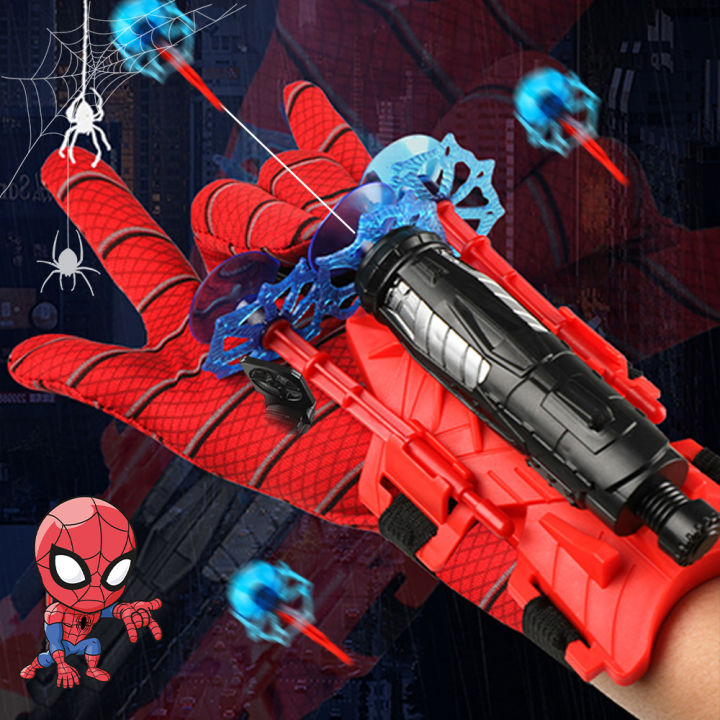 Bevavar Spider Launcher Spiderman Gun Spider-Man Glove Web Shooter for ...