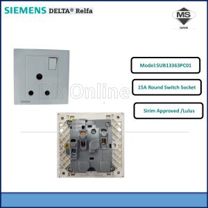 SIEMENS 1GANG 1WAY 15A PVC SWITCH SIRIM APPROVED 5UB13363PC01