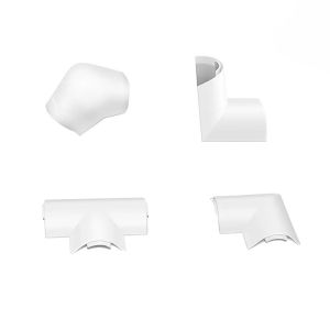 【OPTIMUM】1M Self-Adhesive Raceway Wall Cord Duct Cover Cable Duct/Trough PVC Surface-Mounted Ground Trunking Floor Trunking