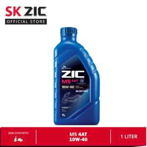 SK ZIC M5 4AT 10W-40 1 Liter Semi Synthetic Scooter Oil