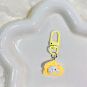 🔥IVY Rabbit Cheese Biscuit Pendant Girl Heart Little Yellow Duck Key Chain Student Bag Accessory