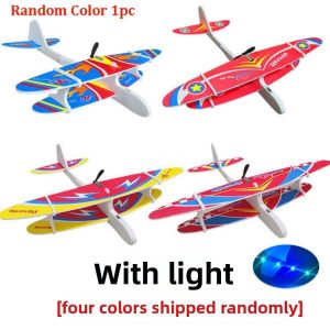 LUXELU có đèn LED Máy bay lượn bọt xốp điện ngoài trời Nhẹ Phổ biến Tụ điện máy bay cầm tay Chất lượng cao Đa phong cách Mô hình máy bay Quà tặng cho bé trai
