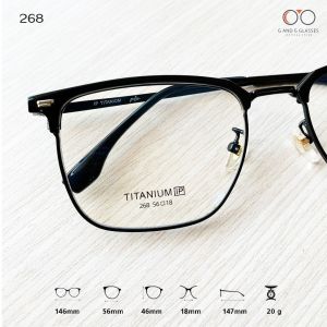 กรอบแว่นสายตา รุ่น 268 ไม่ใช่แว่นสำเร็จ สามารถนำไปตัดแว่นสายตาได้