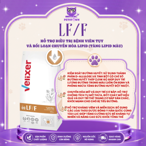 [1.5kg] VELIXER - Hạt thức ăn chức năng hỗ trợ trong quá trình điều trị dành cho chó nhập Hàn Quốc