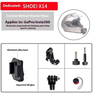 20250320 TUYU Aluminum custom SHOEI X14 AGV ARAI Motorcycle Helmet Chin Mount for DJI OSMO SJCAM GoPro Insta360 for iPhone Xiaomi Cycling Accessories