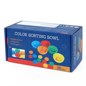 Mainan edukasi anak - Mainan montessori - Mainan motorik anak 3 tahun - Classification Mainan Edukasi Warna Brain Game - 159-color sorting bowl