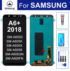 LCD For Samsung Galaxy A6 Plus A6+2018 A605 SM-A605FN A605G A605F A605GN A6050 A605X A6058 Display Touch Screen Replacememt
