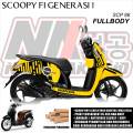 SCP 88 DECAL STICKER SCOOPY FI 2013 2014 2015 2016 SIMPEL FULLBODY. 