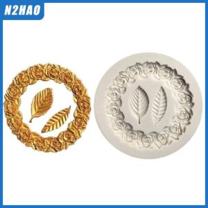 N2HAO 1PC Rosette Leaves Silicone Mold Cake Diy Chocolate Mold Sugar Baking Mold