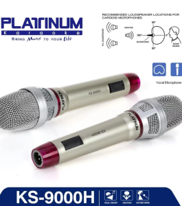 Platinum Dynamic Microphone Single Professional Wired KS-9000H For Karaoke Videoke Recording KTVS High Quality