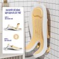 Ghế đa năng 2in1 vệ sinh, ghế tắm sơ sinh có chân tự đứng gập gọn, sử dụng như lưới tắm, phao đệm đỡ tắm. 