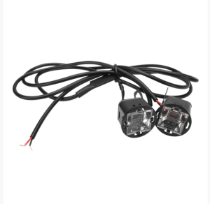 2Pcs Motorcycle Strobe Warning Lights 12V Universal Red Blue LED Flashing Lamp for Car Motorbike Scooter Light Modification Accessory