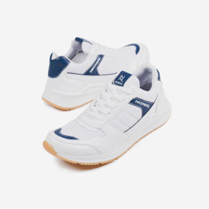 Daxx Axl Sepatu Sneakers Pria Casual Sporty Kulit Sintetis Warna Putih