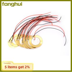 fanghui 10PCS 27mm Sounder Sensor Trigger Drum Disc + wire copper Piezo Elements