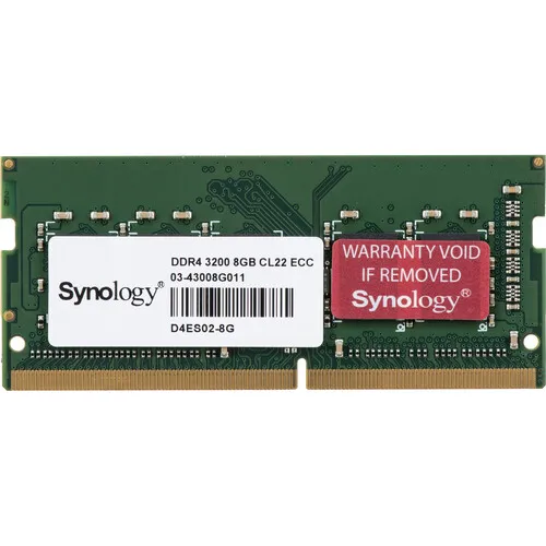 Synology RAM DDR4 ECC Unbuffered SODIMM 8GB (D4ES02-8G) with 5
