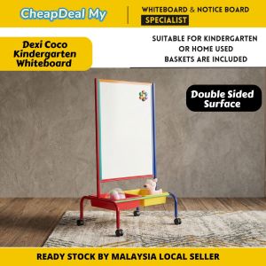 CheapDealMy Kindergarten whiteboard /Kid Whiteboard / Double Sided Quality Kid Whiteboard 600mm x 900mm - 2ft x 3ft school tuition classroom home