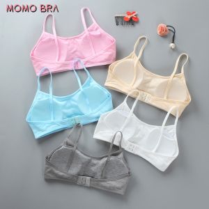 MOMO 8-16yrs Kids Bra Teenagers Girl Student Vest Baby Underwear Hooked Bra with Sponge Baby Bra