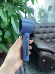 Mini Portable Hand Fan Rechargeable – Adjustable High-Speed Turbo Cooling Fan with Digital Display for Travel and Daily Use