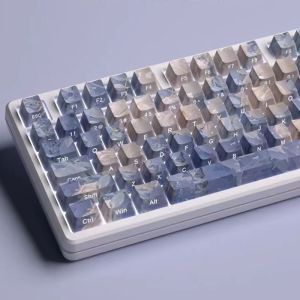 【Keycap Only】Side Engraving Shine Through Equinox Flower keycap 130+ Keys Cherry Profile PBT Sublimation For Cherry MX Switch Mechanical Keyboard RK61/Anne Pro 2/GK61