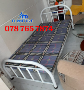 [GIAO TOÀN QUỐC] Giường sắt Bi trụ tròn mẫu Vintage xinh xăn cho phòng ngủ giá tốt - Giao Nhanh HCM BD ĐN