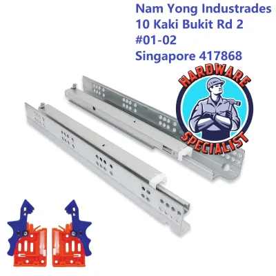 Slient Undermount Soft Closing Drawer Slide