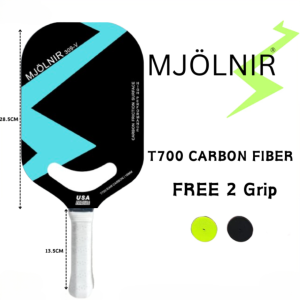[Self-Brand] MJÖLNIR 16mm High-Performance T700 Matte Surface Carbon Fiber PickleBall Paddles Racket Power Pickleball Racket USA Standard Enhanced Spin & Control Professional Mattle Honeycomb Core