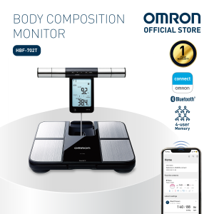 OMRON Weighing Scale Body Weight and Body Digital with Bluetooth HBF-702T