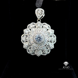 Mặt và dây chuyền nữ M1700 JOJO thiết kế sang trọng đính đá bagutte cao cấp sáng lấp lánh