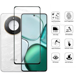 For Honor X9C Smart 5G 2in1 Lens and Screen Protector Full Coverage Full Glue Tempered Glass For Honor X9CSmart HonorX9C Smart Full Cover Camera Protectior With Film Protection