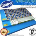 Uratex Foam with Cover 2 / 3 / 4 / 5 / 6 inches thick 100% Original ( 30x75 / 36x75 / 48x75 / 54x75 / 60x75 ) ( single / double / queen / family ) uratex - bed - foam - mattress - futon ( gwapito home goods / gwapitohomegoods ). 