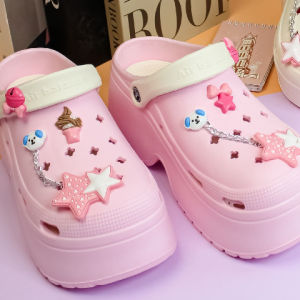 Sandal Kodok Baim Empuk Sendal Fuji Slop Cantik Jelly Tidak Licin Slipon Eva Rubber Wedges 819-F1