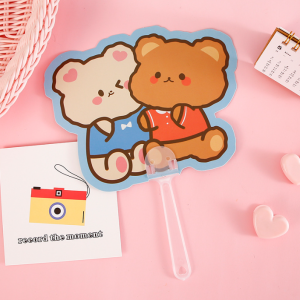 INDO - Kipas Tangan Motif Karakter / Hand Fan Aesthetic Lucu