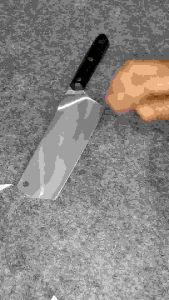 มีดครัว หั่น ซอย เหล็ก 5cr15mov