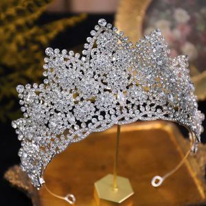 Bridal Hair Jewelry Big Large Headband Headpiece Brides Pageant Prom Rhinestones Crystal Crowns and Tiaras Wedding Accessories2026