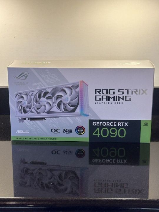 ASUS ROG Strix GeForce RTX™ 4090 White OC Edition Gaming Graphics Card ...