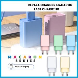 1 PCS Travel Adaptor / Batok charger Macaron 1 Usb Warna Warni Kualitas Bagus