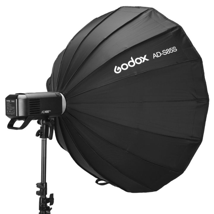 Godox 85cm Parabolische Paraplu Zwart & Zilver - kopen bij