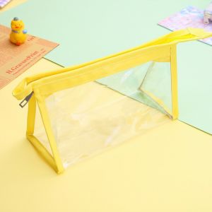 Túi đựng bút mỹ phẩm trong suốt hoạ tiết dễ thương TN01