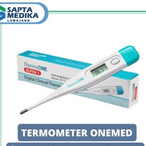 Onemed Termometer Digital Kaku ThermoONE ALPHA1 Dr. Care/ General Care Akurat 0.1°C Layar LCD Mudah Dibaca Memori Otomatis