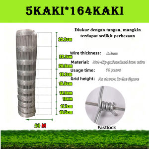 Heavy-duty galvanized stainless steel mesh fence quick-lock design isolation zone net livestock area division farm isolation device