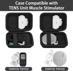 co2CREA Case for Omron PM500 Max Power Relief TENS Unit Muscle Stimulator Hard Travel Case Compatible with Muscle Stimulator and Replacement Pads (CASE ONLY)
